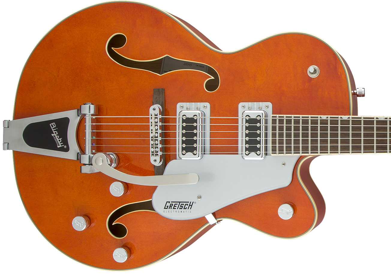 Gretsch G5420t Electromatic Hollow Body 2016 - Orange Stain - Guitarra elécrica Jazz cuerpo acústico - Variation 2