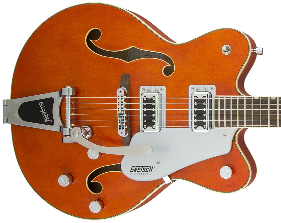 Gretsch G5422t Electromatic Hollow Body 2016 Bigsby - Orange Stain - Guitarra elécrica Jazz cuerpo acústico - Variation 2