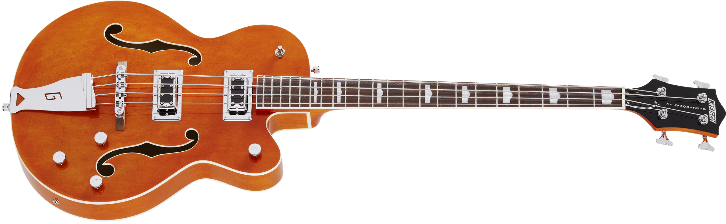 Gretsch G5440ls Long Scale Bass Electromatic Hollow Orange - Orange - Bajo eléctrico semi caja - Variation 1