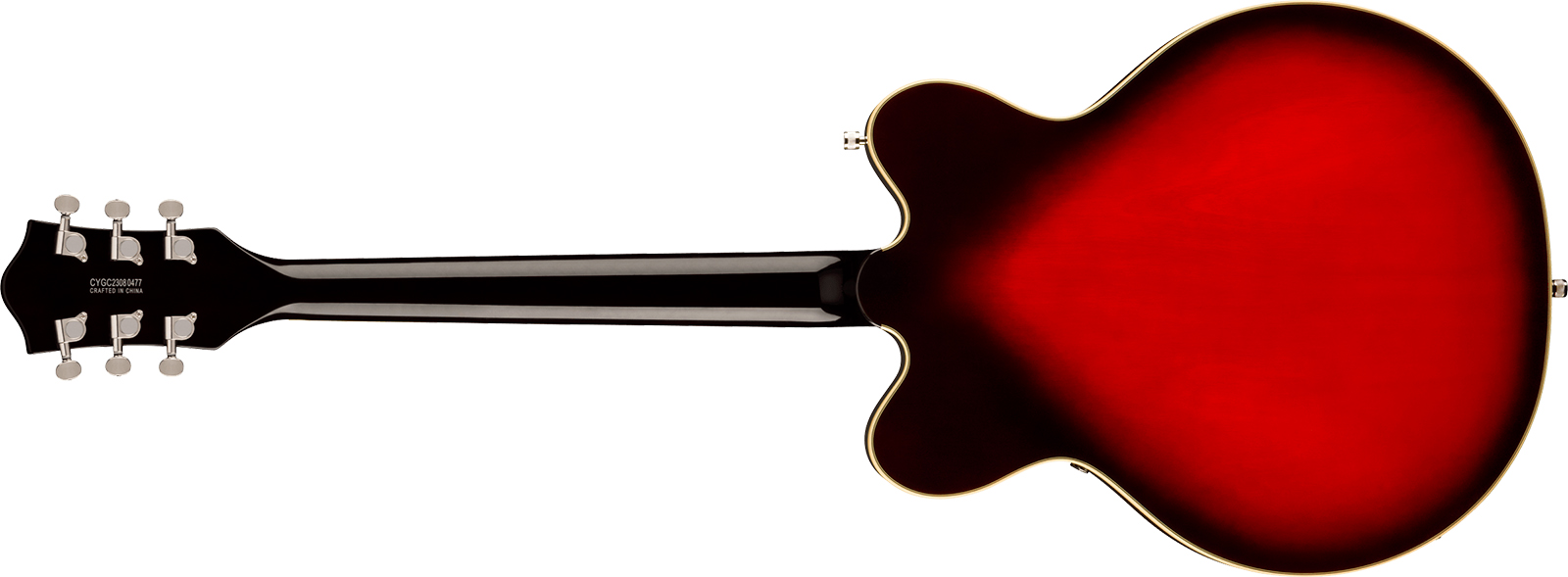 Gretsch G5622 Center Bloc Double Cut V-stoptail Electromatic 2h Ht Lau - Claret Burst - Guitarra eléctrica semi caja - Variation 1