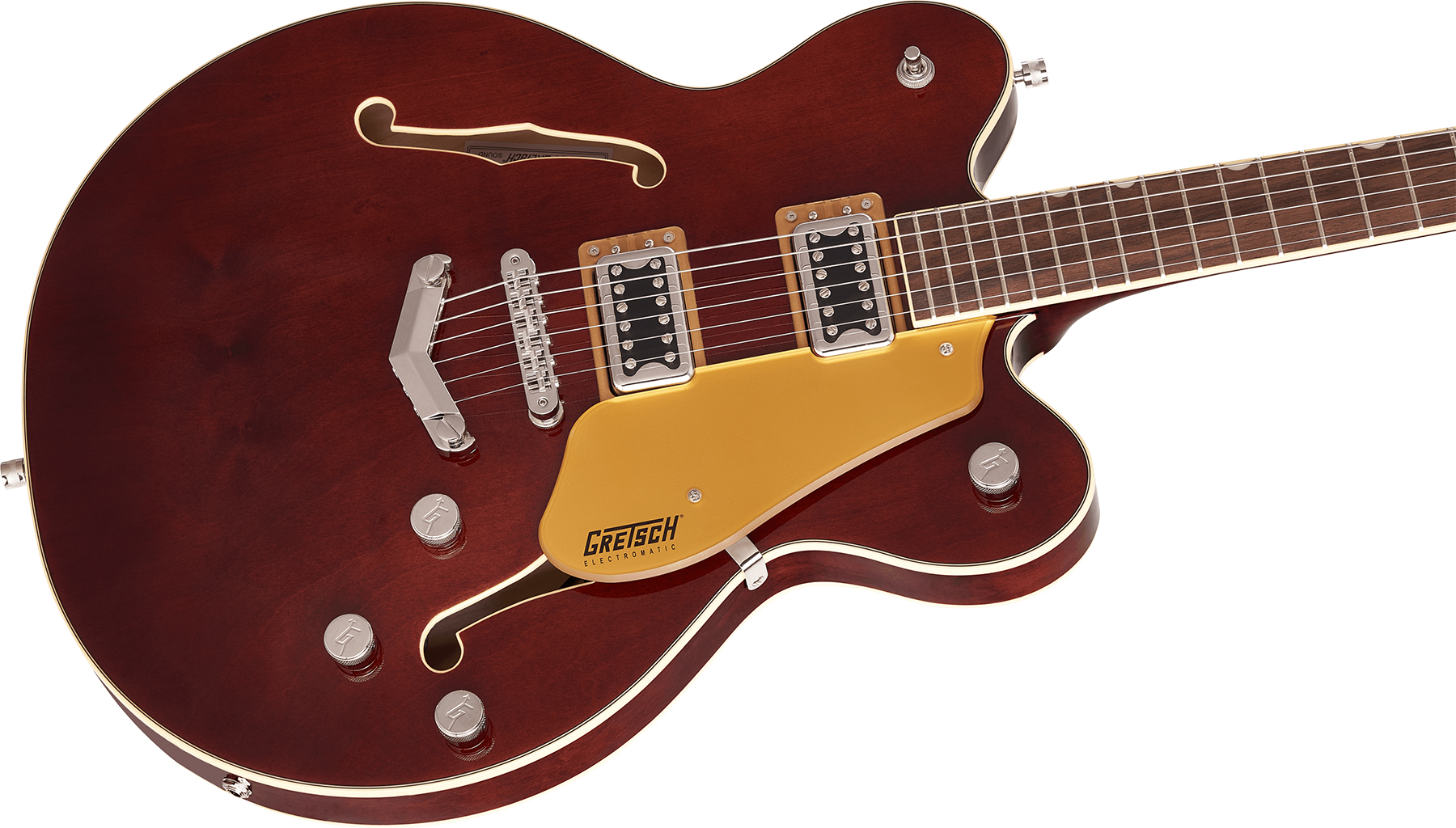 Gretsch G5622 Center Bloc Double Cut V-stoptail Electromatic Hh Ht Lau - Aged Walnut - Guitarra eléctrica semi caja - Variation 2