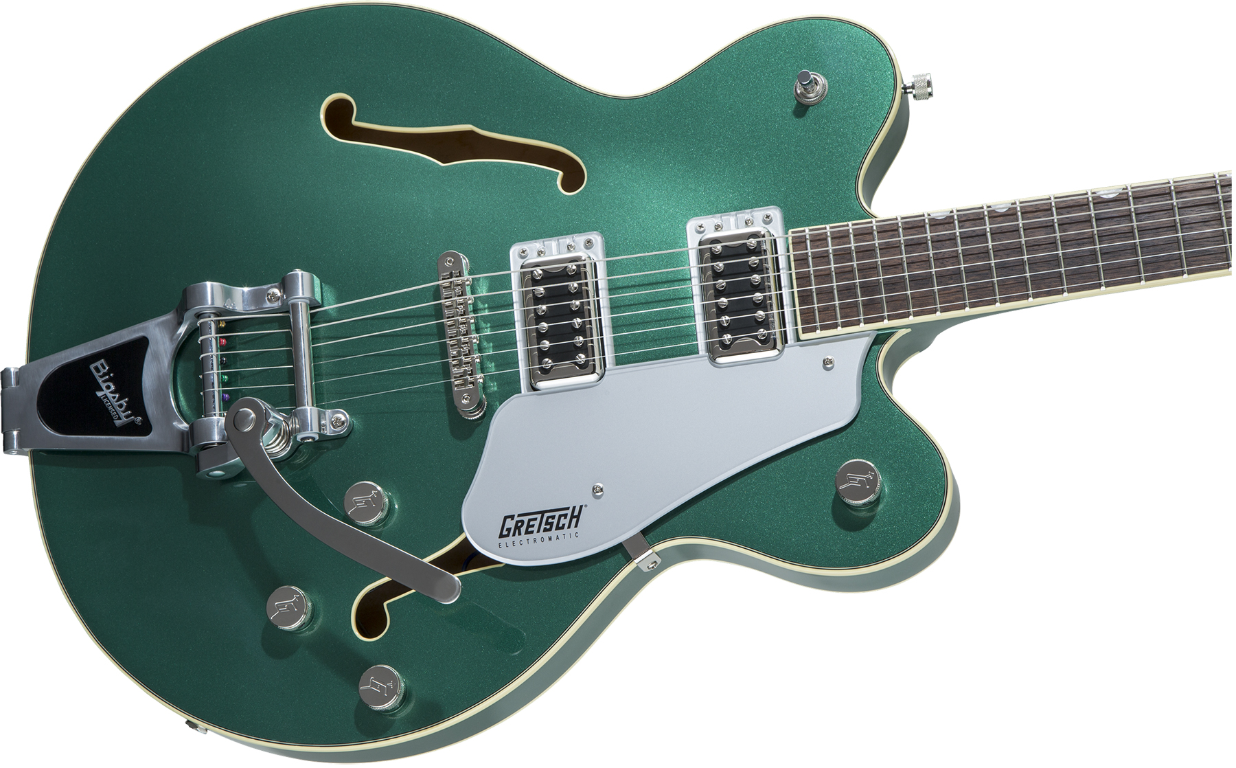 Gretsch G5622t Center Bloc Double Cut Bigsby Electromatic 2019 Hh Lau - Georgia Green - Guitarra eléctrica semi caja - Variation 2