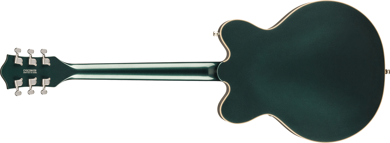 Gretsch G5622t Center Bloc Double-cut Bigsby Electromatic 2h Trem Lau - Cadillac Green - Guitarra eléctrica semi caja - Variation 1