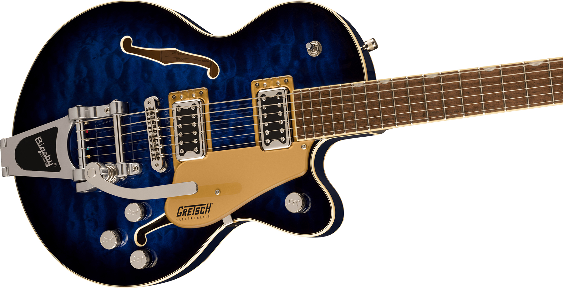 Gretsch G5655t-qm Electromatic Center Block Jr. Bigsby 2h Trem Lau - Hudson Sky - Guitarra eléctrica semi caja - Variation 2