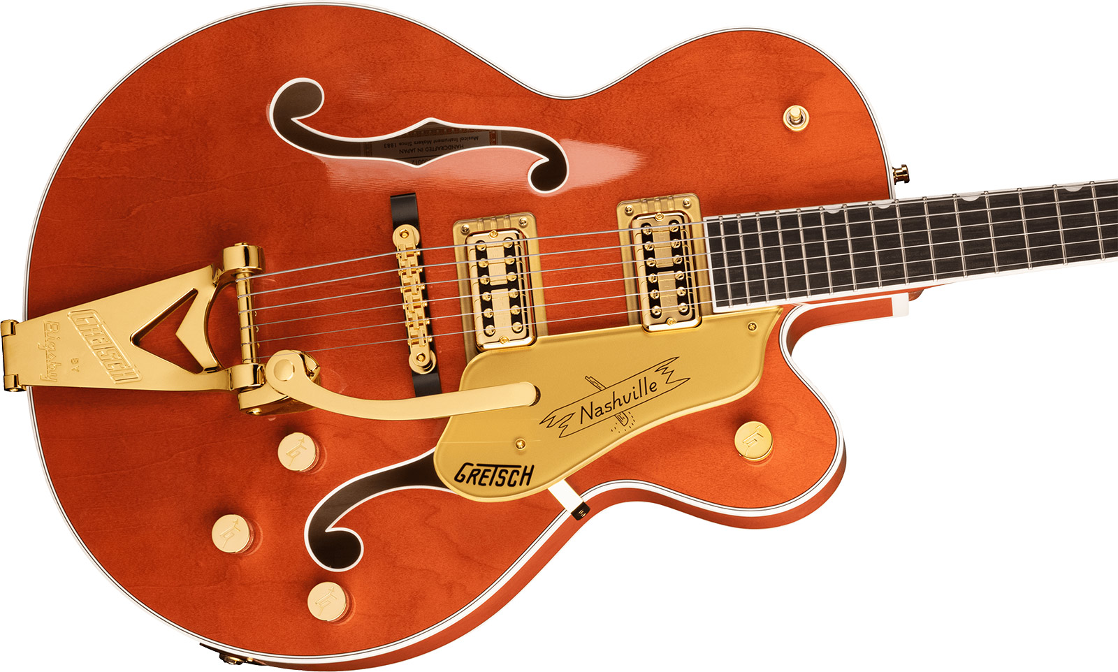Gretsch G6120tg Players Edition Nashville Pro Jap Bigsby Eb - Orange Stain - Guitarra elécrica Jazz cuerpo acústico - Variation 2