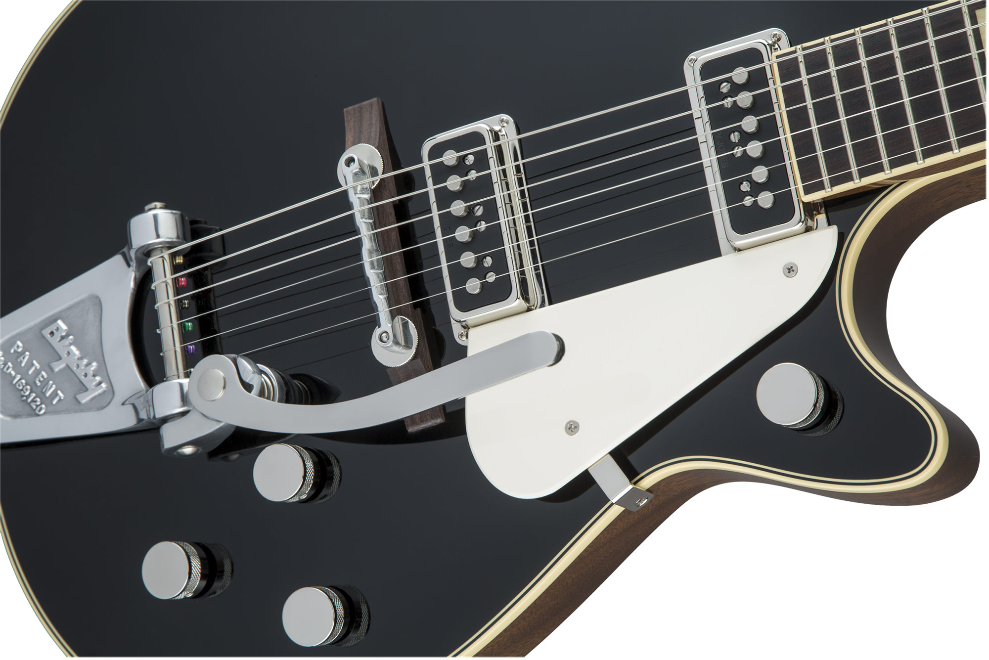 Gretsch G6128t-53 1953 Duo Jet Vintage Select Jap 2h Tv Jones Trem Bigsby Rw - Black - Guitarra eléctrica de corte único. - Variation 2