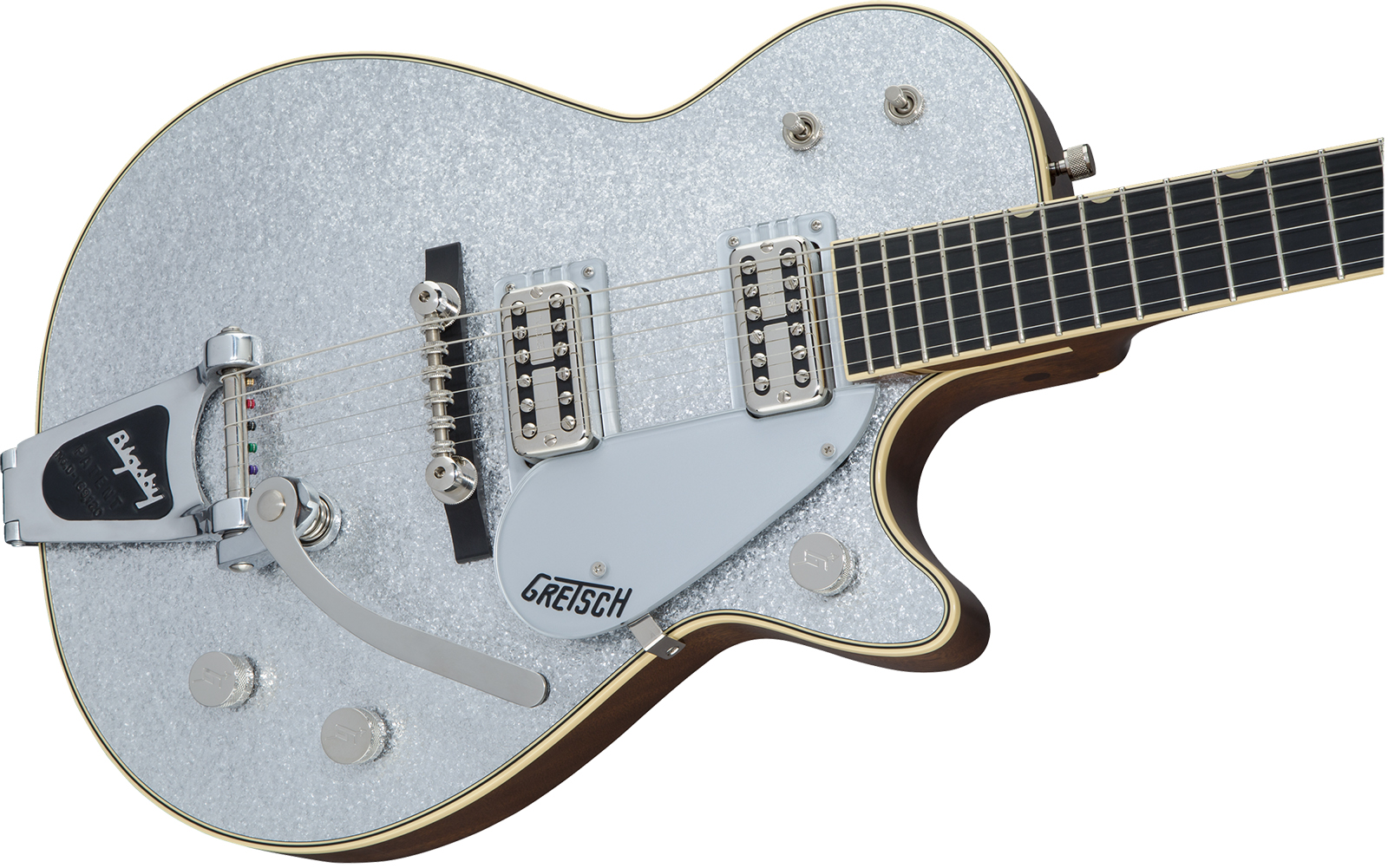 Gretsch G6129tg-59vs Vintage Select 1959 Bigsby Pro Jap 2h Trem Eb - Silver Sparkle - Guitarra eléctrica de corte único. - Variation 2