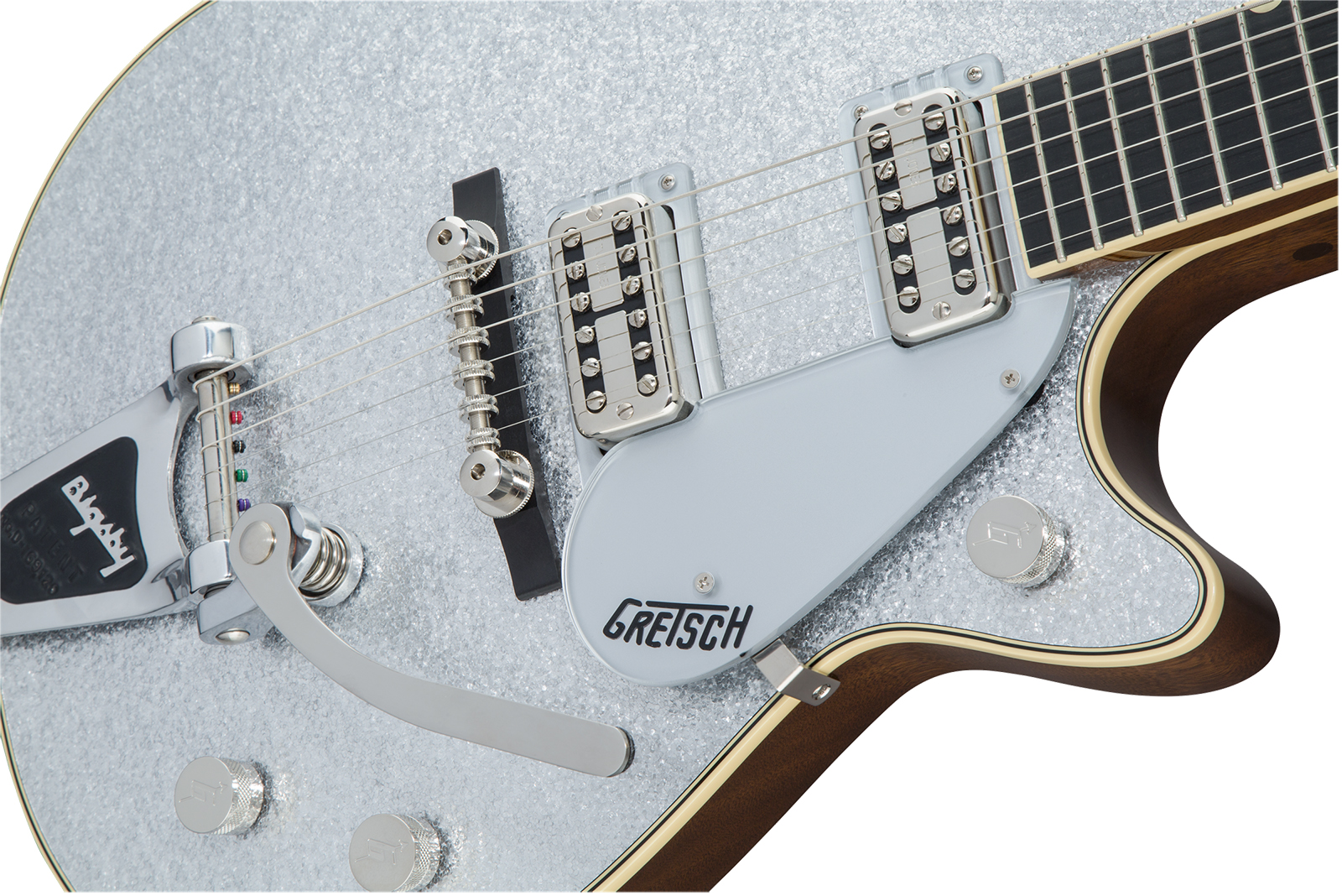 Gretsch G6129tg-59vs Vintage Select 1959 Bigsby Pro Jap 2h Trem Eb - Silver Sparkle - Guitarra eléctrica de corte único. - Variation 3