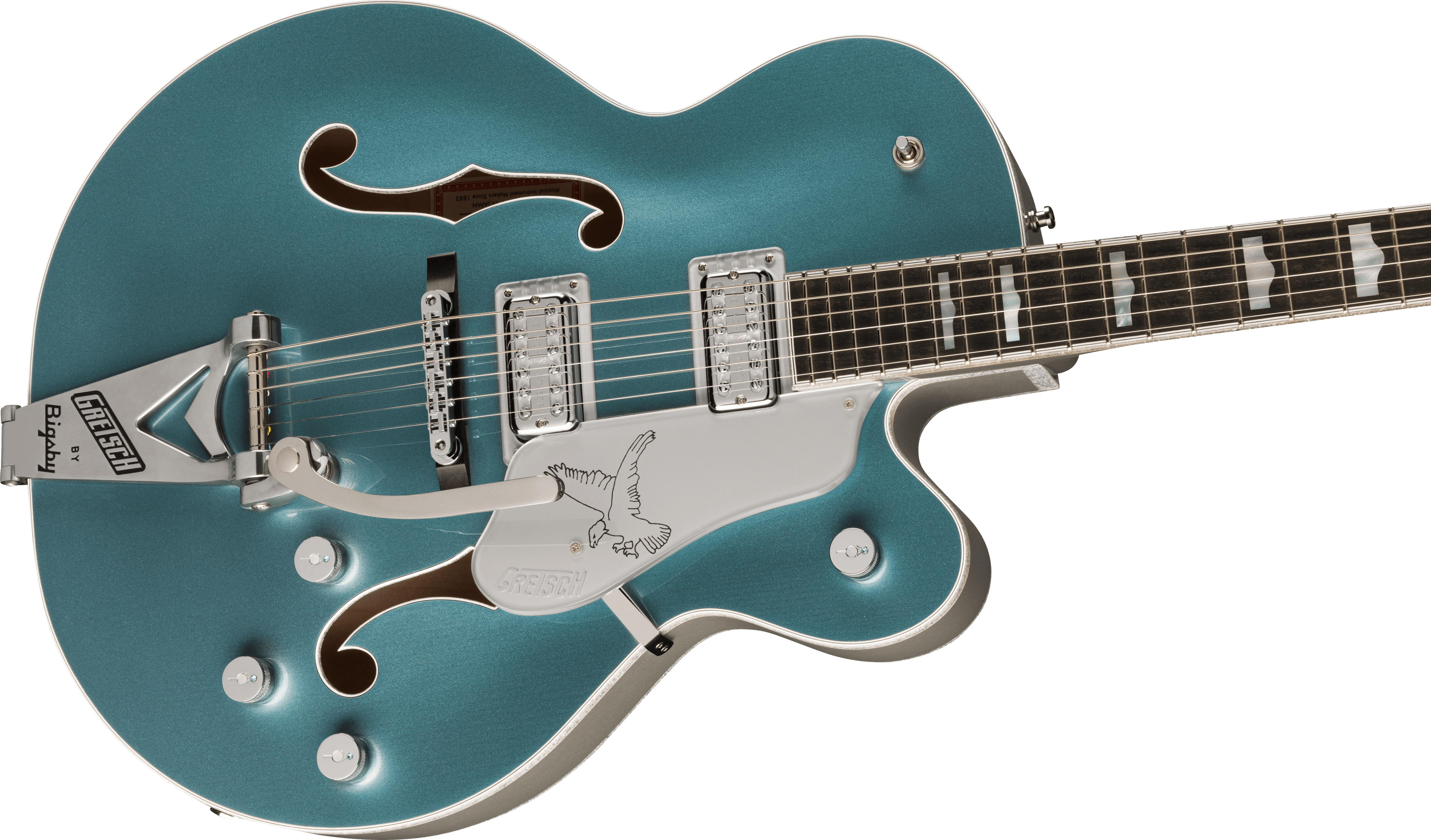 Gretsch G6136t-140 Ltd 140th Double-platinum Falcon Eb - Two-tone Stone Platinum/pure Platinum - Guitarra eléctrica semi caja - Variation 3