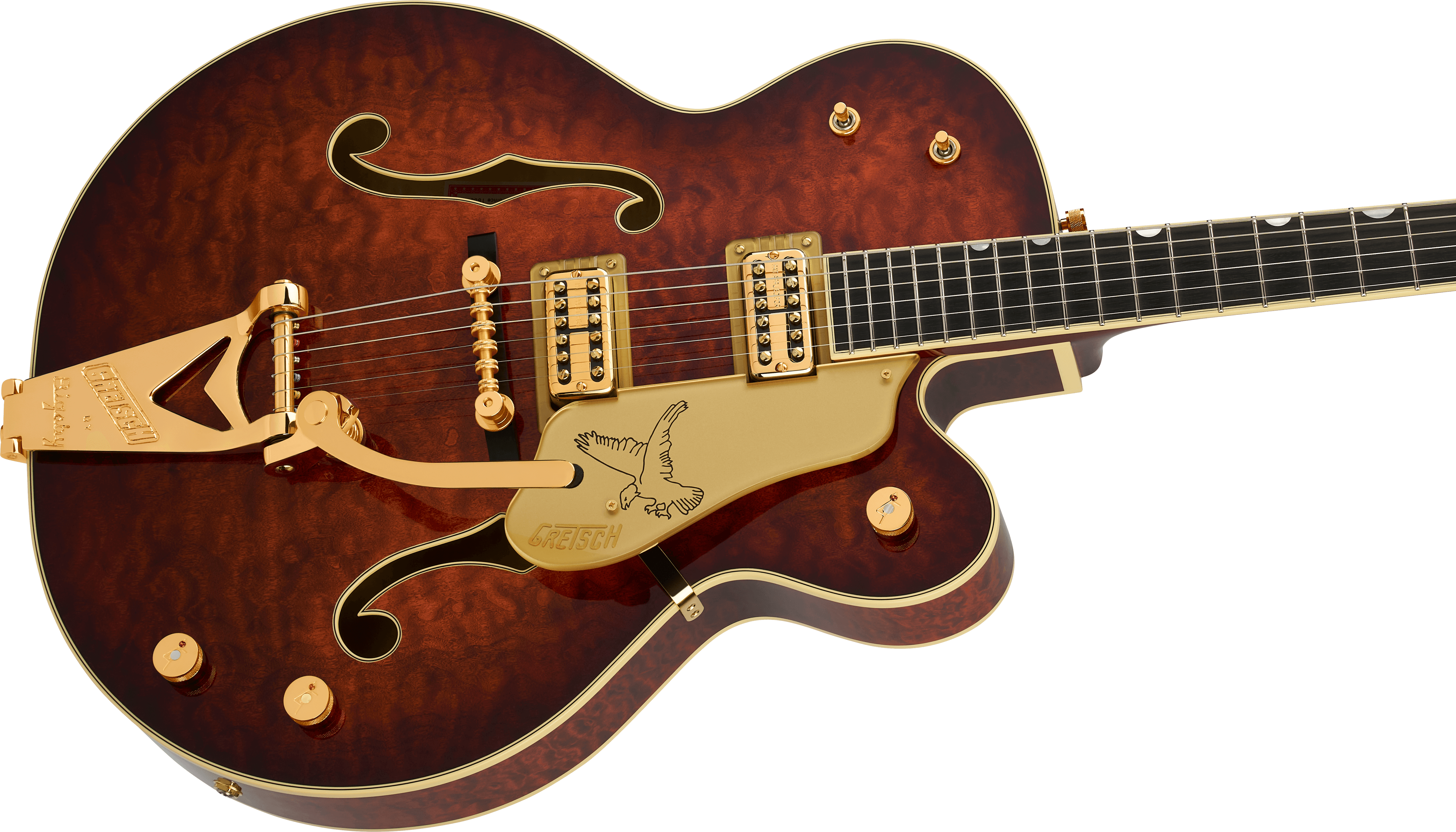 Gretsch G6136tgqm-59 Professional Ltd Edition Falcon Trem Hh Eb - Forge - Guitarra eléctrica semi caja - Variation 3