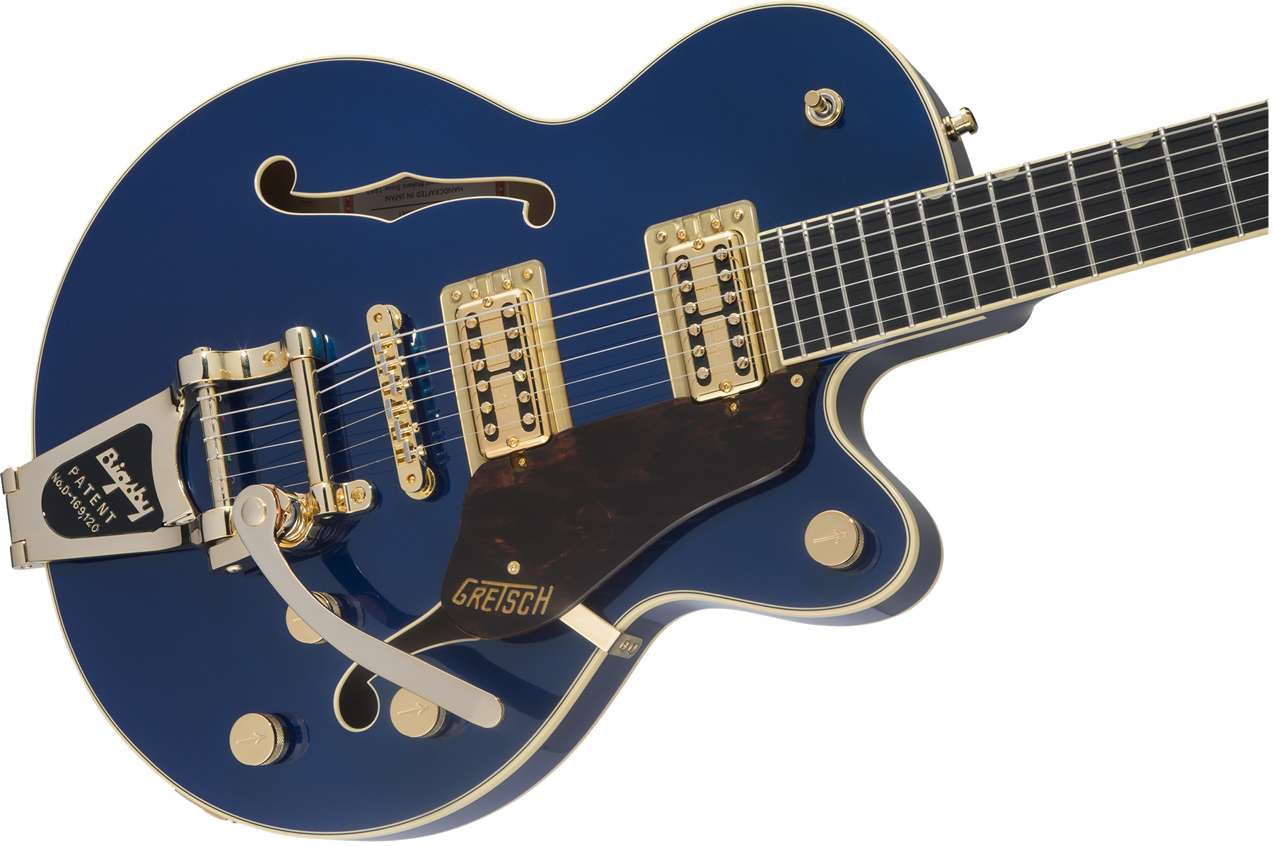Gretsch G6659tg Broadkaster Jr Center Bloc Sc Players Edition Nashville Pro Jap Bigsby Eb - Azure Metallic - Guitarra elécrica Jazz cuerpo acústico - 