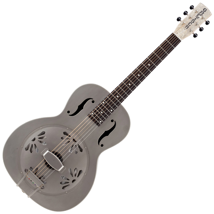 Dobro resonador Gretsch G9201 Honey Dipper RoundNeck weathered phr gris