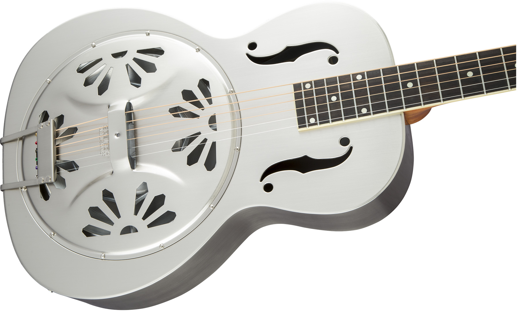 Gretsch G9221 Bobtail Steel Round-neck A.e. Pad - Silver - Dobro resonador - Variation 2