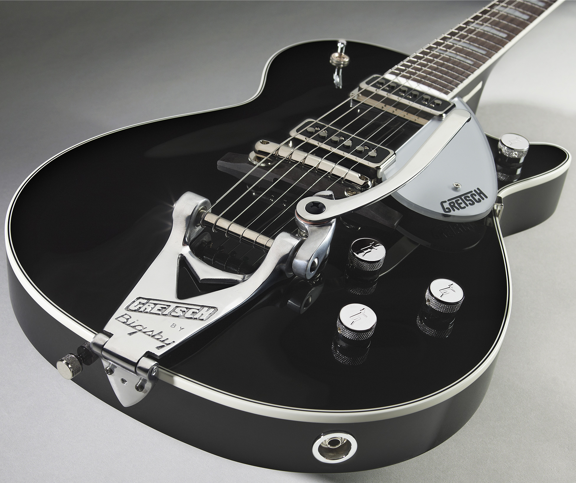 Gretsch George Harrison G6128t-gh Signature Duo Jet - Black - Guitarra eléctrica de corte único. - Variation 2