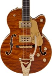 Guitarra eléctrica de corte único. Gretsch Professional Falcon Center Block Jr. Bigsby Ltd (Japan) - Roundup orange stain