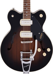 Guitarra eléctrica semi caja Gretsch G2622T-P90 Streamliner Center Block DC Bigsby - Brownstone