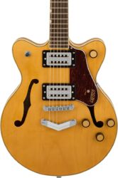 Guitarra eléctrica de doble corte Gretsch G2655 Streamliner JR DC - Village amber