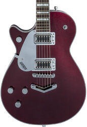 Guitarra electrica para zurdos Gretsch G5220LH Electromatic Jet BT Single-Cut V-Stoptail - Dark cherry metallic