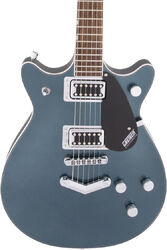 Guitarra eléctrica de doble corte Gretsch G5222 Electromatic Double Jet BT with V-Stoptail - Jade grey metallic