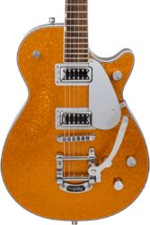 Guitarra eléctrica de corte único. Gretsch G5230T Electromatic Jet FT Single-Cut Bigsby - Gold sparkle