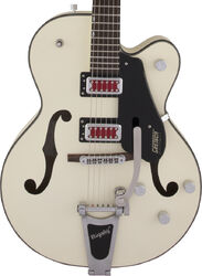 Guitarra eléctrica semi caja Gretsch G5410T Electromatic Rat Rod Hollow Body Bigsby - Matte vintage white