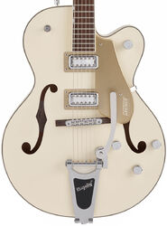 Guitarra eléctrica semi caja Gretsch G5410T Electromatic Tri-Five Hollow Body Bigsby - Two-tone vintage white/casino gold