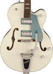 Guitarra eléctrica semi caja Gretsch G5420T-140 Electromatic Hollow Body 140th Double Platinum Bigsby - Two-tone pearl / stone platinum