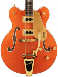 Guitarra eléctrica semi caja Gretsch G5422TG Electromatic Classic Hollow Body Double-Cut with Bigsby And Gold Hardware - Orange stain