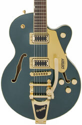 Guitarra eléctrica semi caja Gretsch G5655TG Electromatic Center Block Jr. - Cadillac green