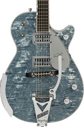 Guitarra eléctrica de corte único. Gretsch Professionnal G6134T-58 Penguin Bigsby Ltd (Japan) - light blue pearl