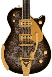 Guitarra eléctrica de corte único. Gretsch G6134TG Paisley Penguin with Bigsby Ltd (Japan) - Black paisley