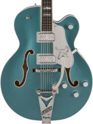 Guitarra eléctrica semi caja Gretsch G6136T-140 Ltd Electromatic Hollow Body 140th Double Platinum Bigsby - Two-tone stone platinum/pure platinum