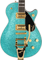 Guitarra eléctrica de corte único. Gretsch G6229TG Players Edition Jet BT Pro Japan Ltd - Ocean turquoise sparkle