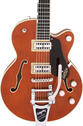 Guitarra eléctrica semi caja Gretsch G6659T Players Edition Broadkaster Jr. Nashville Professional Japan - Roundup orange