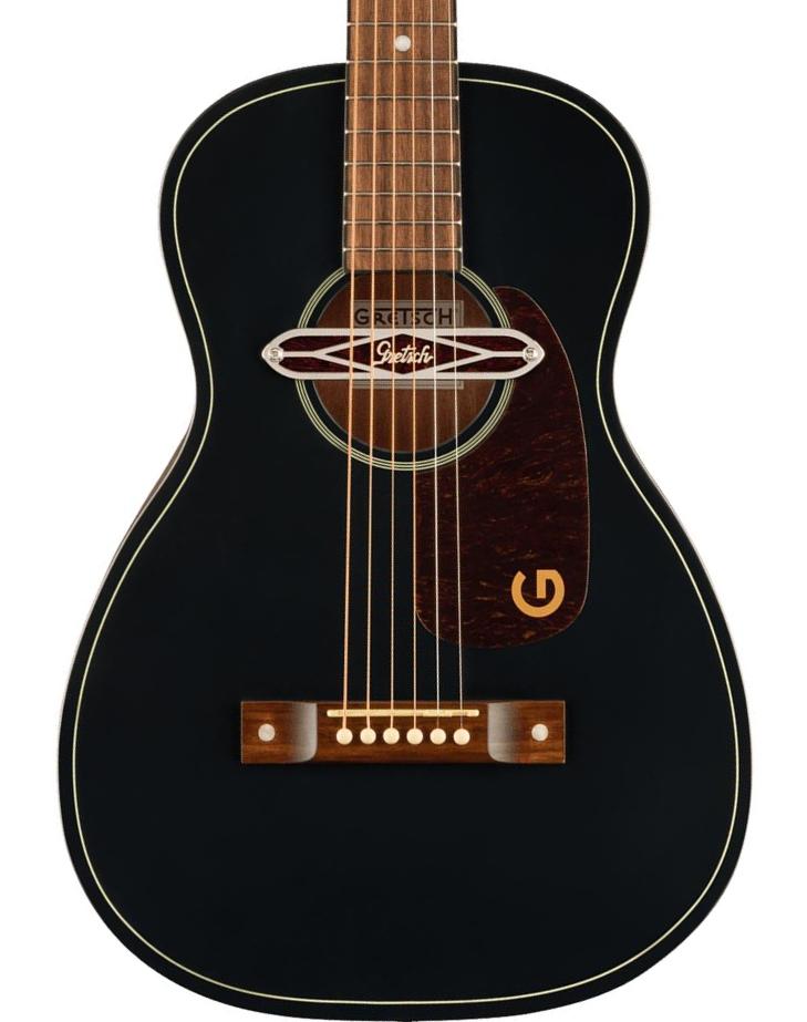 Guitarra folk Gretsch Jim Dandy Deltoluxe Parlor - Black top semi gloss