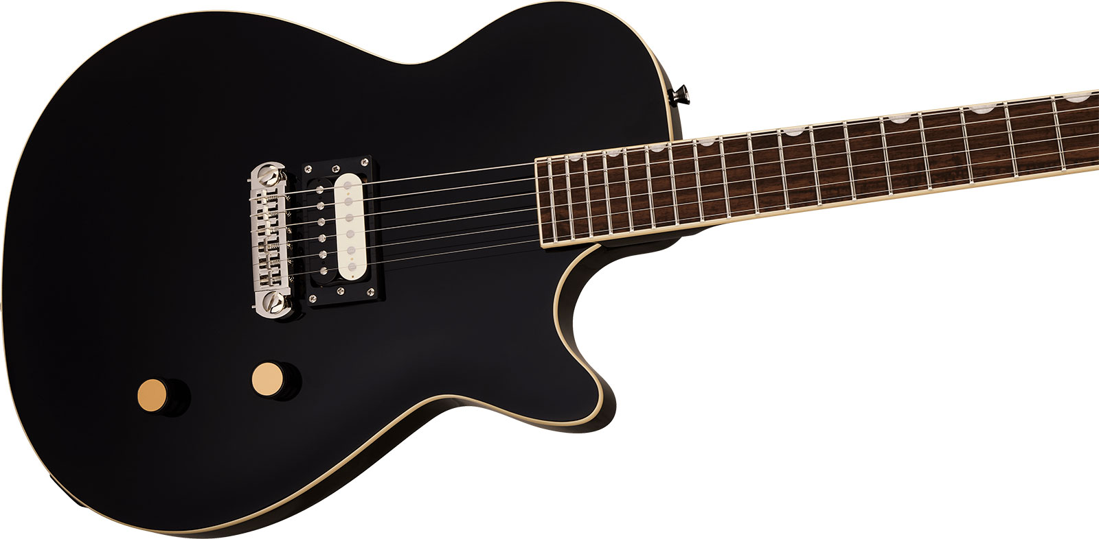 Gretsch Jet 1 Pickup Streamliner 1h Ht Lau - Jet Black - Guitarra eléctrica de corte único. - Variation 2