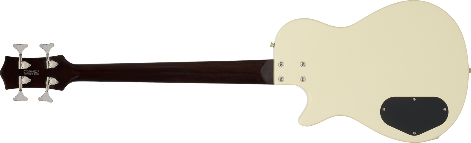 Gretsch Jet Club Bass Single-cut Streamliner Shsc Lau - Vintage White - Bajo eléctrico de cuerpo sólido - Variation 1