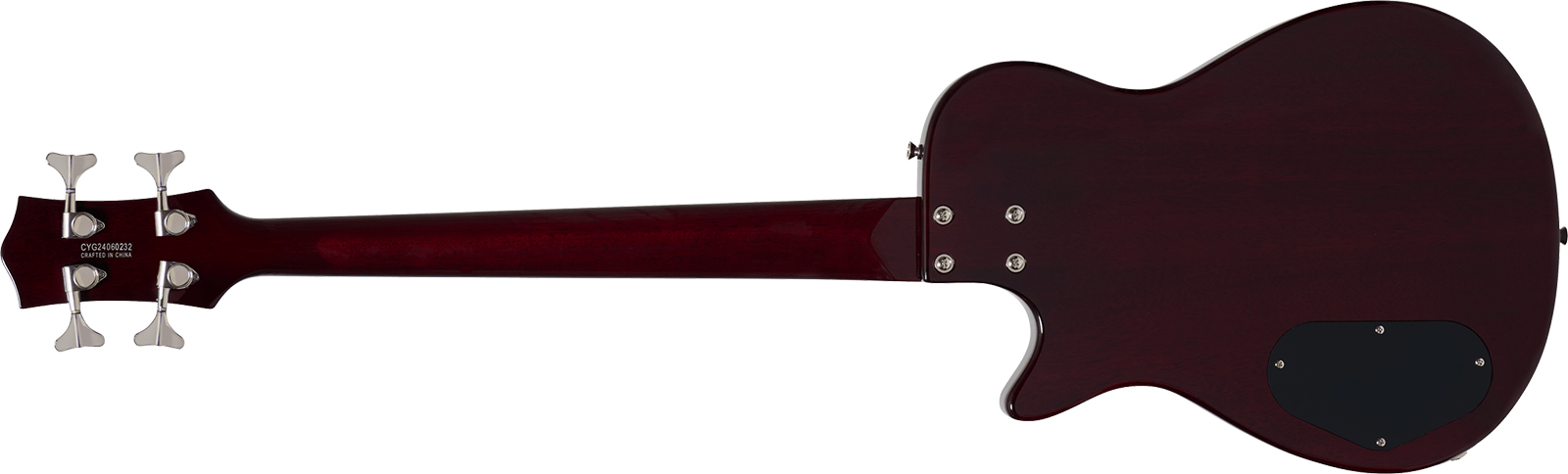 Gretsch Jet Club Bass Single-cut Streamliner Shsc Lau - Walnut Stain - Bajo eléctrico de cuerpo sólido - Variation 1