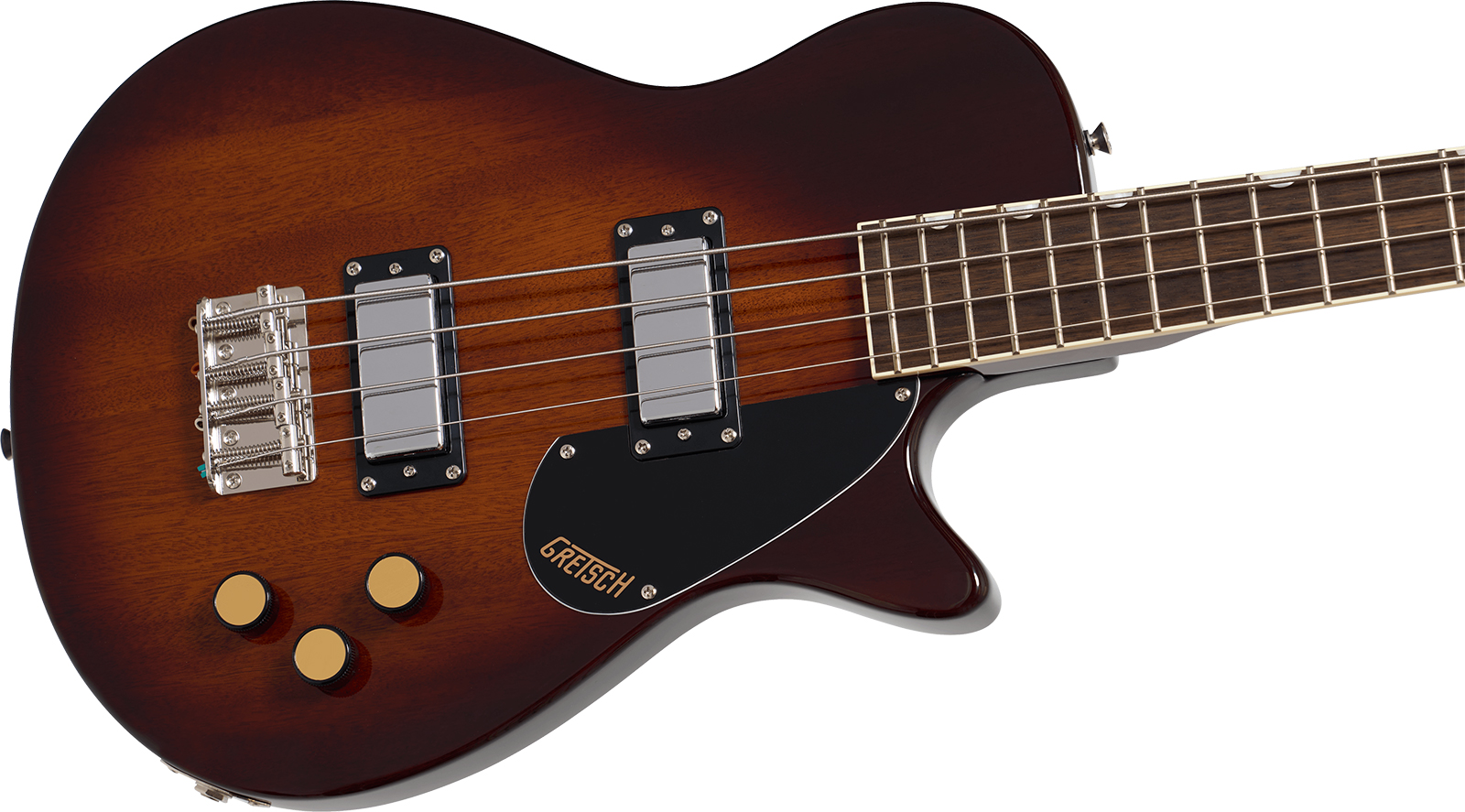 Gretsch Jet Club Bass Single-cut Streamliner Shsc Lau - Havana Burst - Bajo eléctrico de cuerpo sólido - Variation 2