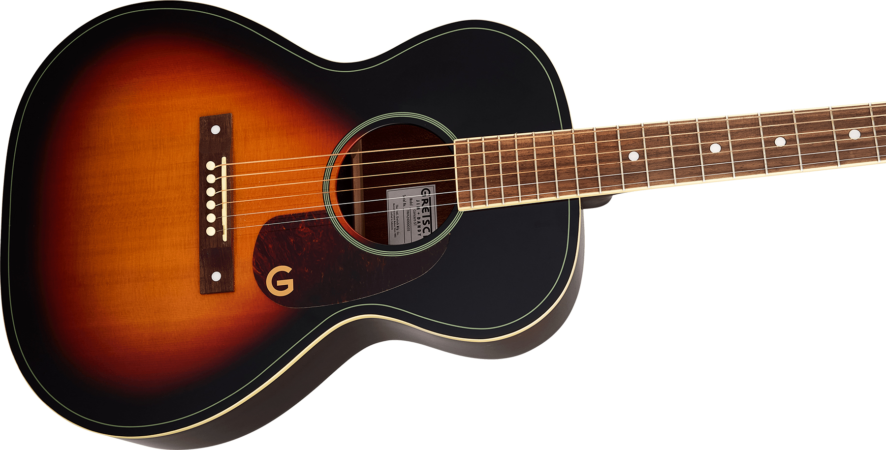 Gretsch Jim Dandy Concert Solid Top Ltd Epicea Sapele Noy - Heritage Burst - Guitarra folk - Variation 2