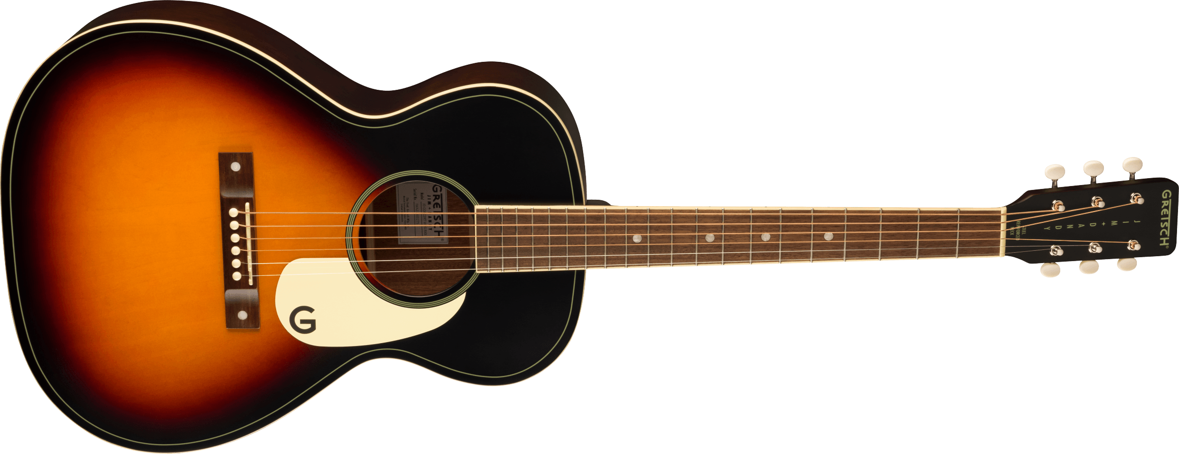 Gretsch Jim Dandy Concert Tout Tilleul Noy - Rex Burst - Guitarra folk - Variation 2