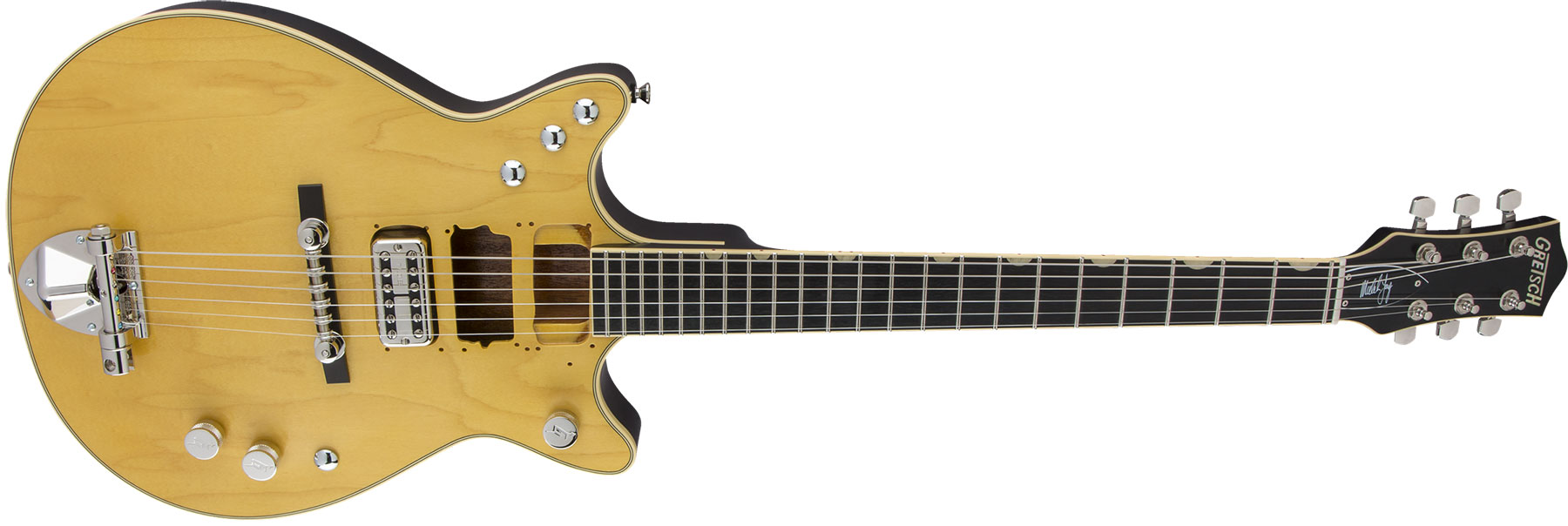 Gretsch Malcolm Young G6131-my Signature Jet Eb - Aged Natural - Guitarra eléctrica de doble corte - Variation 1