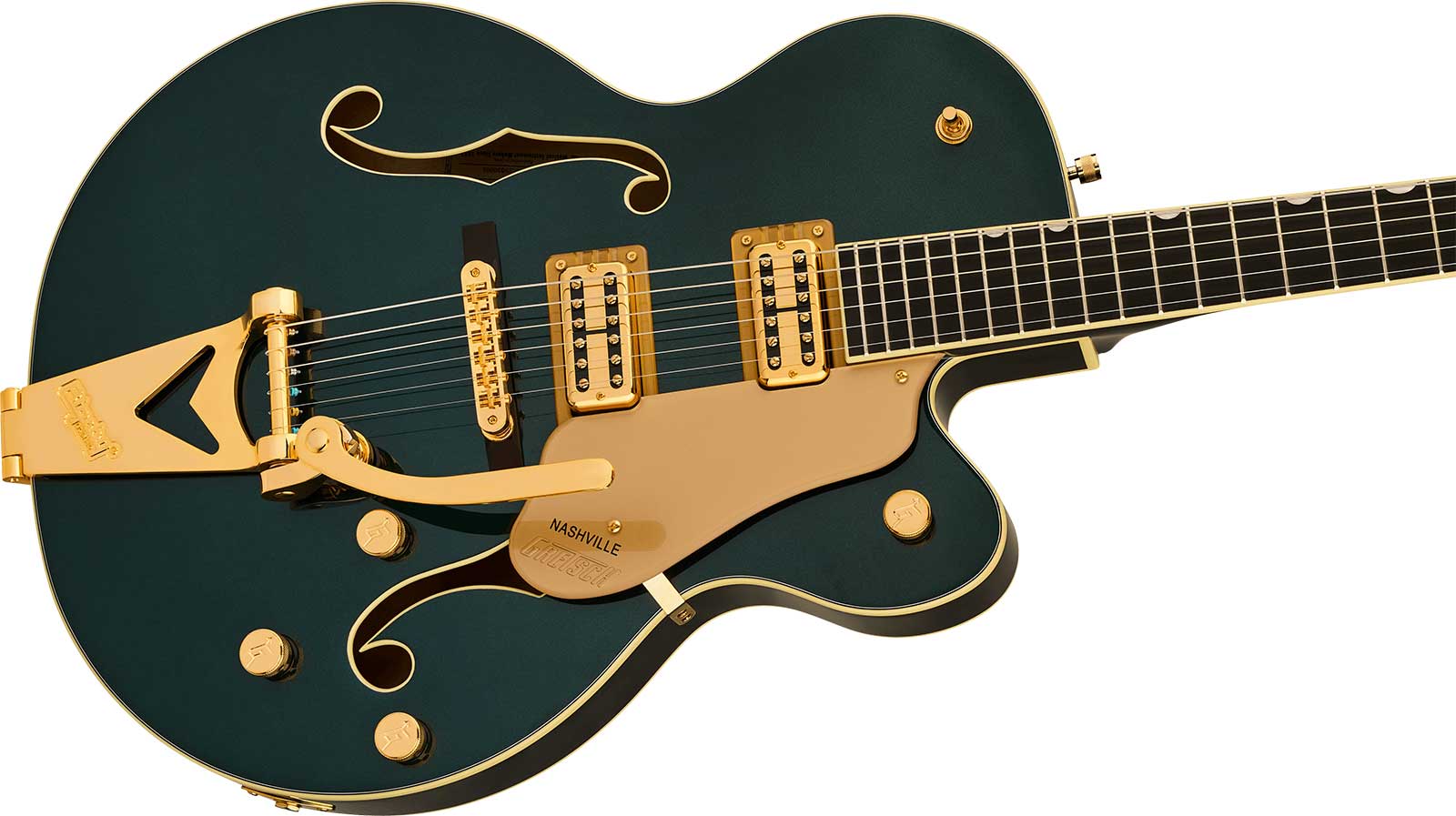 Gretsch Nashville Hollow Body Sc Bigsby Synchromatic 2h Trem Eb - Cadillac Green - Guitarra eléctrica semi caja - Variation 2