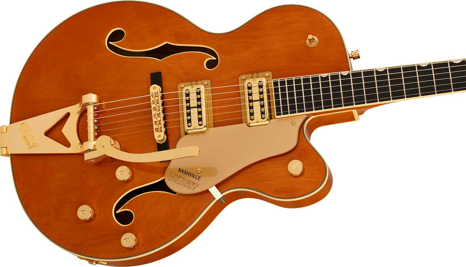 Gretsch Nashville Hollow Body Sc Bigsby Synchromatic 2h Trem Eb - 50's Orange Stain - Guitarra eléctrica semi caja - Variation 2