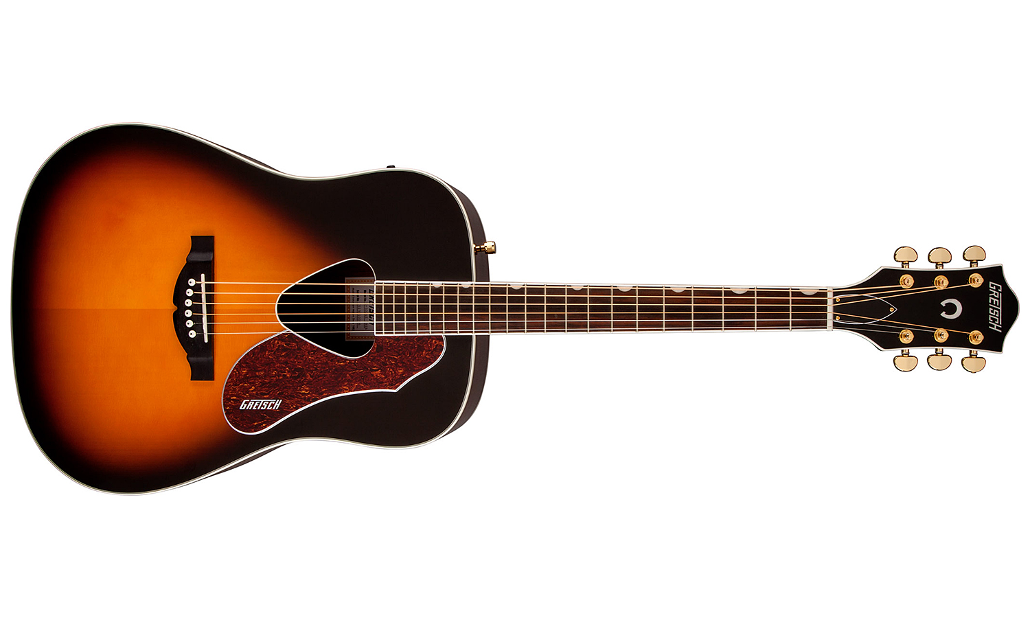 Gretsch G5024e Rancher Dreadnought Epicea Acajou Rw - Sunburst - Guitarra electro acustica - Variation 1