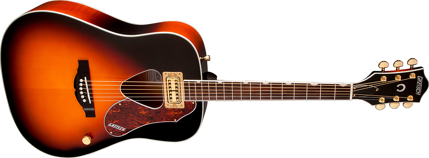 Gretsch G5031ft Rancher Dreadnought Epicea Acajou Rw - Sunburst - Guitarra electro acustica - Variation 2