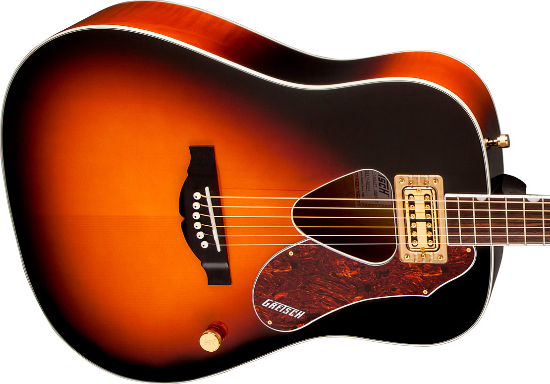 Gretsch G5031ft Rancher Dreadnought Epicea Acajou Rw - Sunburst - Guitarra electro acustica - Variation 3