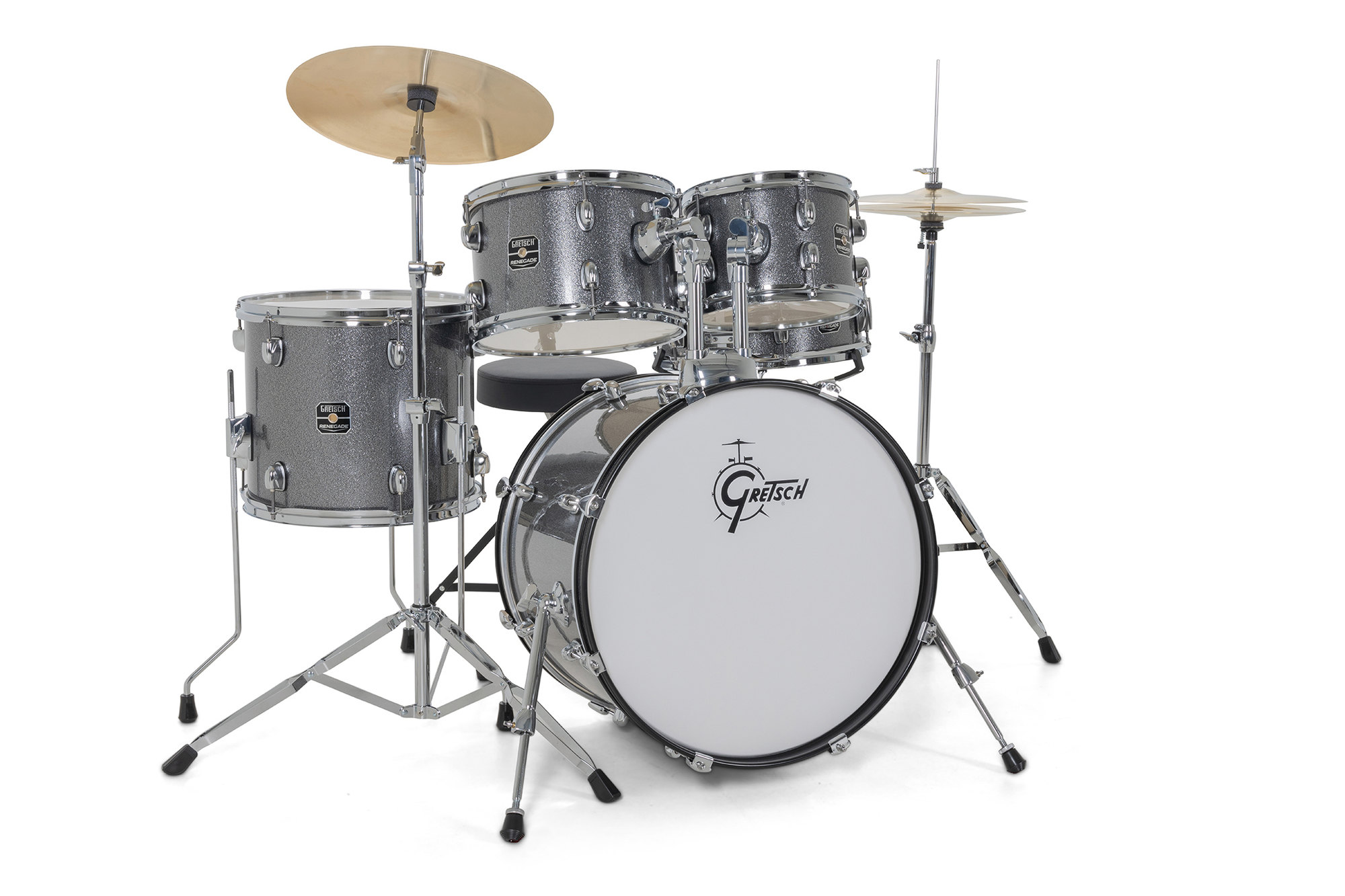 Gretsch Renegade 20'' - 5 FÛts - Grey Sparkle - Batería acústica fusion - Variation 1