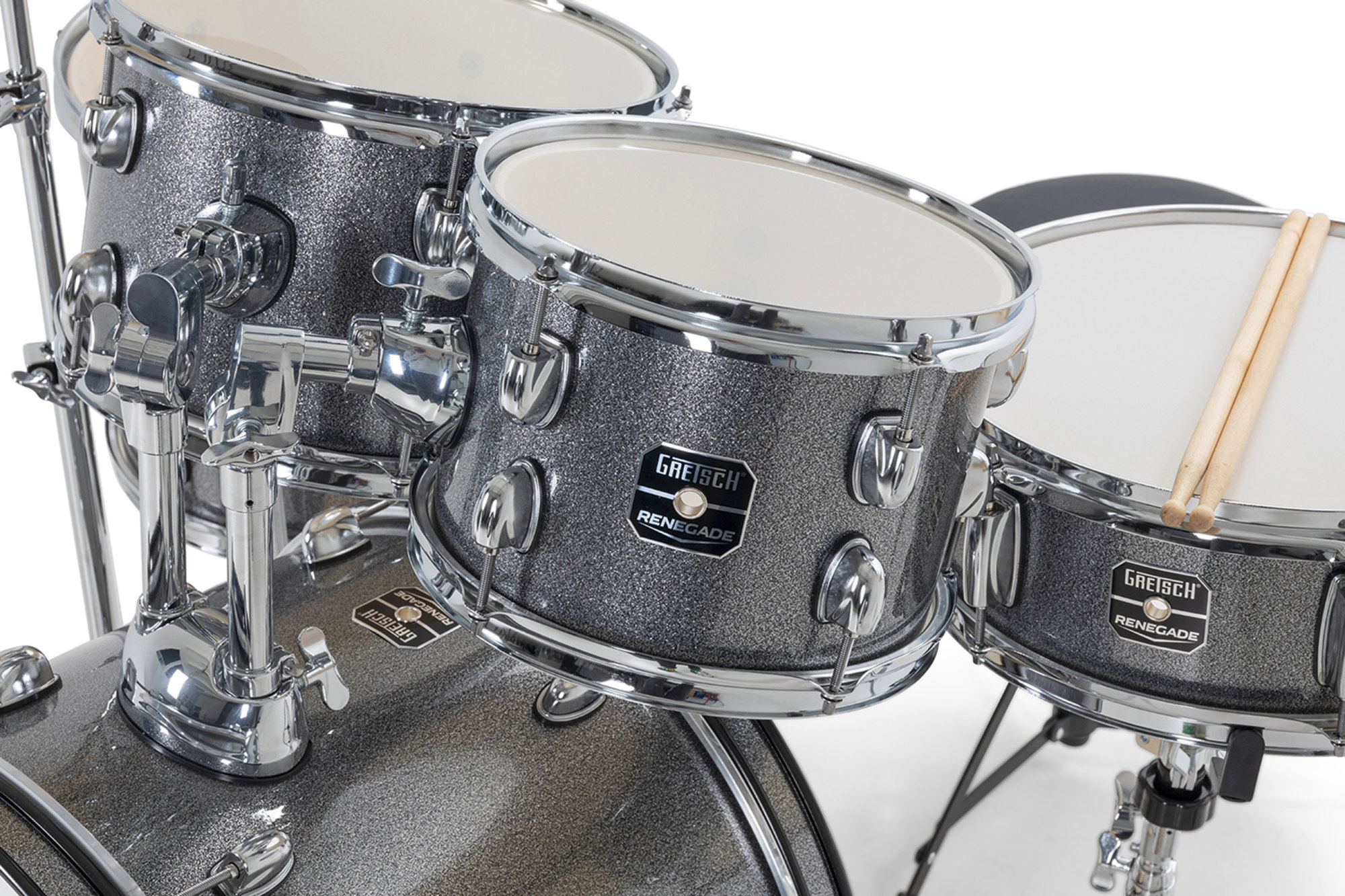 Gretsch Renegade 20'' - 5 FÛts - Grey Sparkle - Batería acústica fusion - Variation 4