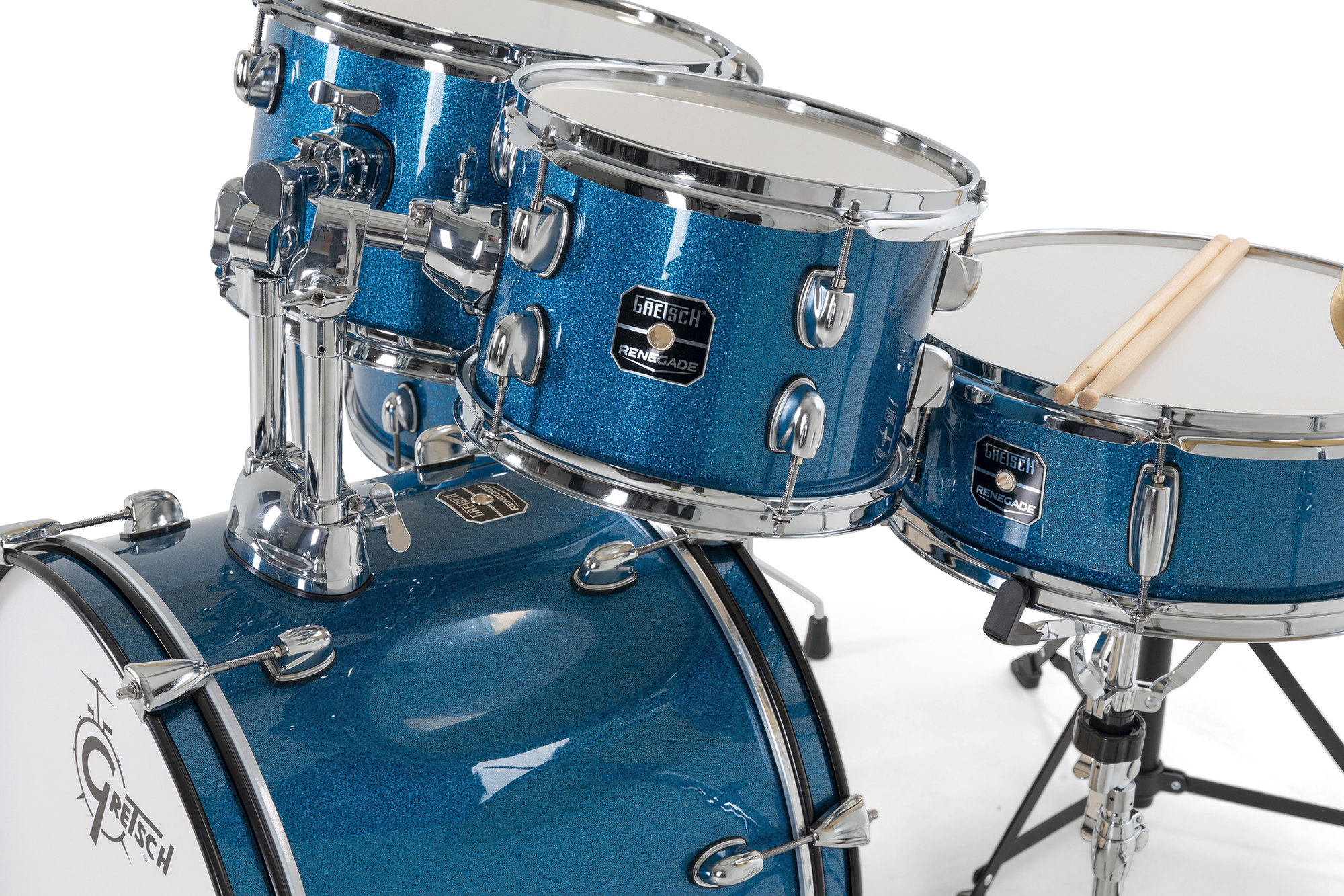 Gretsch Renegade 20'' - 5 FÛts - Blue Sparkle - Batería acústica fusion - Variation 4